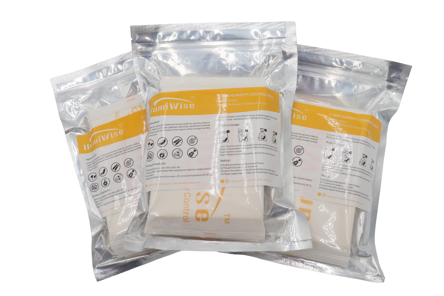 HumiWise Two-Way Humidity Control Packs 60g 62%RH (5-pack)